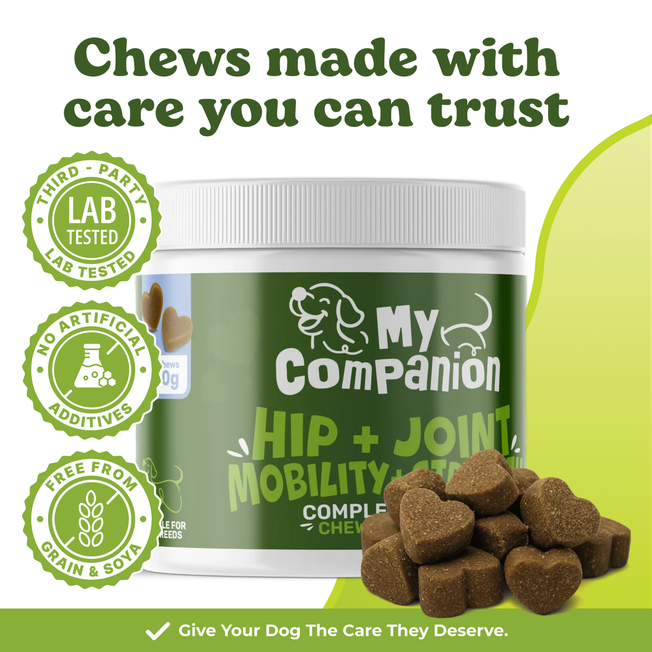 MyCompanion Hip & Joint Chews Help Restore Your Dog’s Mobility, Energy, and Joy of Movement